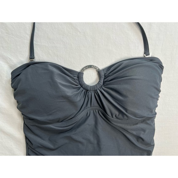 Michael Kors 1 piece Swimsuit Halter Gray Size 6 - Picture 3 of 12
